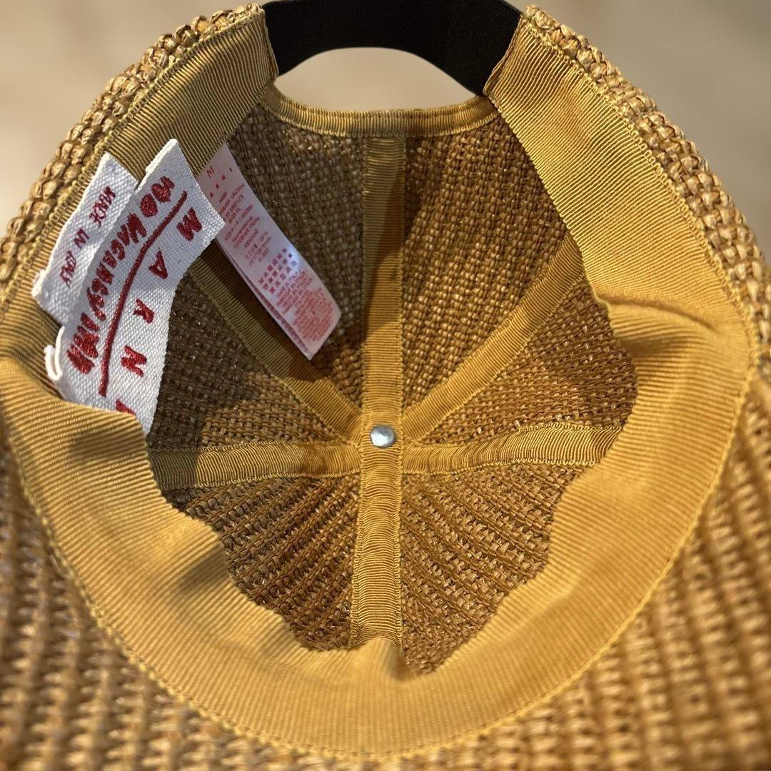 MARNI キャップ　ラフィア　ロゴ　ブランド　夏　帽子