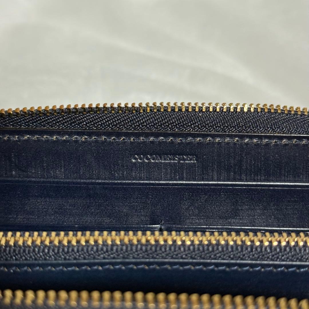 極美品⭐️ココマイスター　ブライドル　長財布　　ラウンドジップ　ダークネイビー