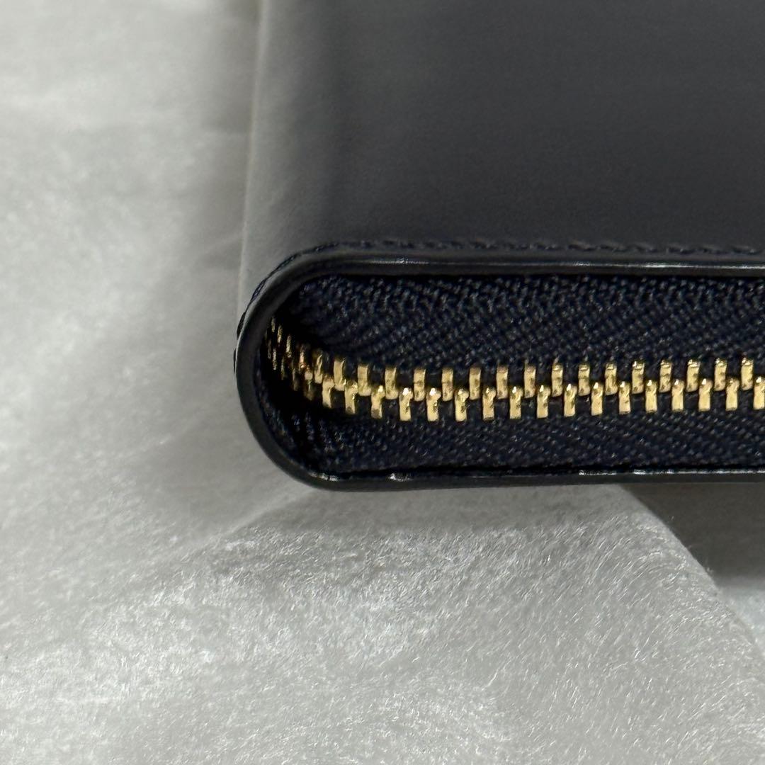 極美品⭐️ココマイスター　ブライドル　長財布　　ラウンドジップ　ダークネイビー