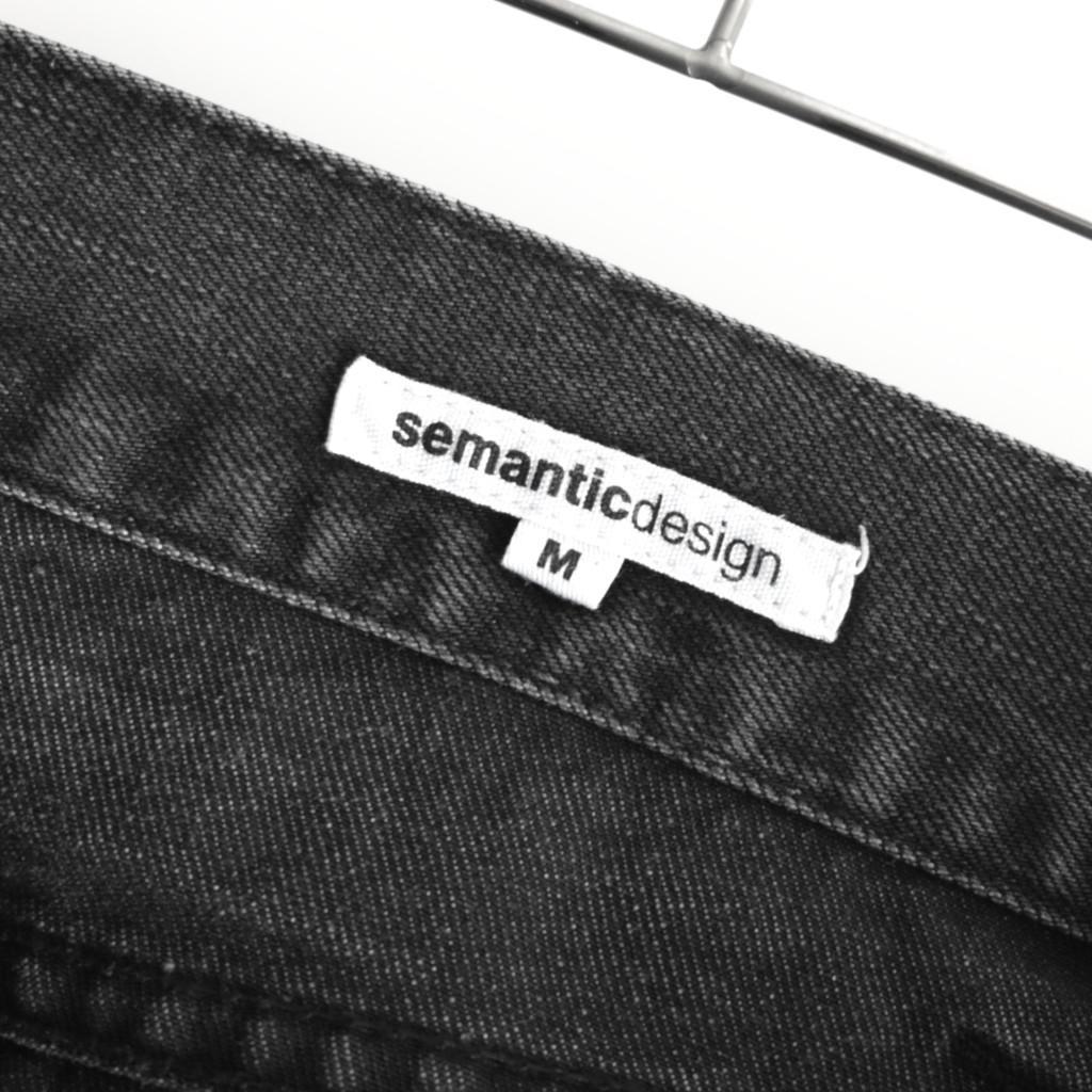 パンツ y2k semantic design denim flare pants M