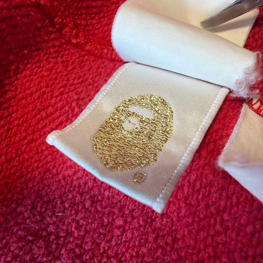 フェード　アベイシンクエイプ　シャークパーカー 赤 XL vintage