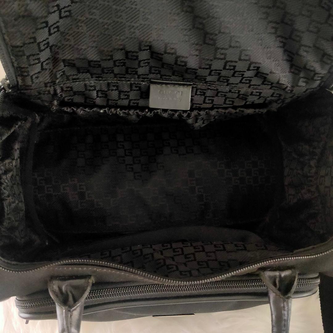 GUCCI グッチ ナイロン レザー ボストンバッグ カメラバッグ 2way