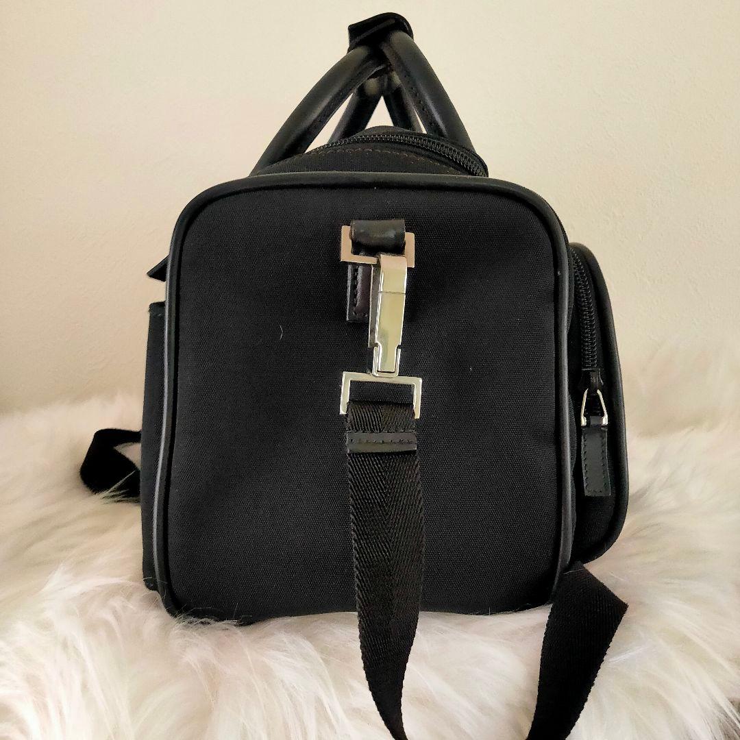 GUCCI グッチ ナイロン レザー ボストンバッグ カメラバッグ 2way