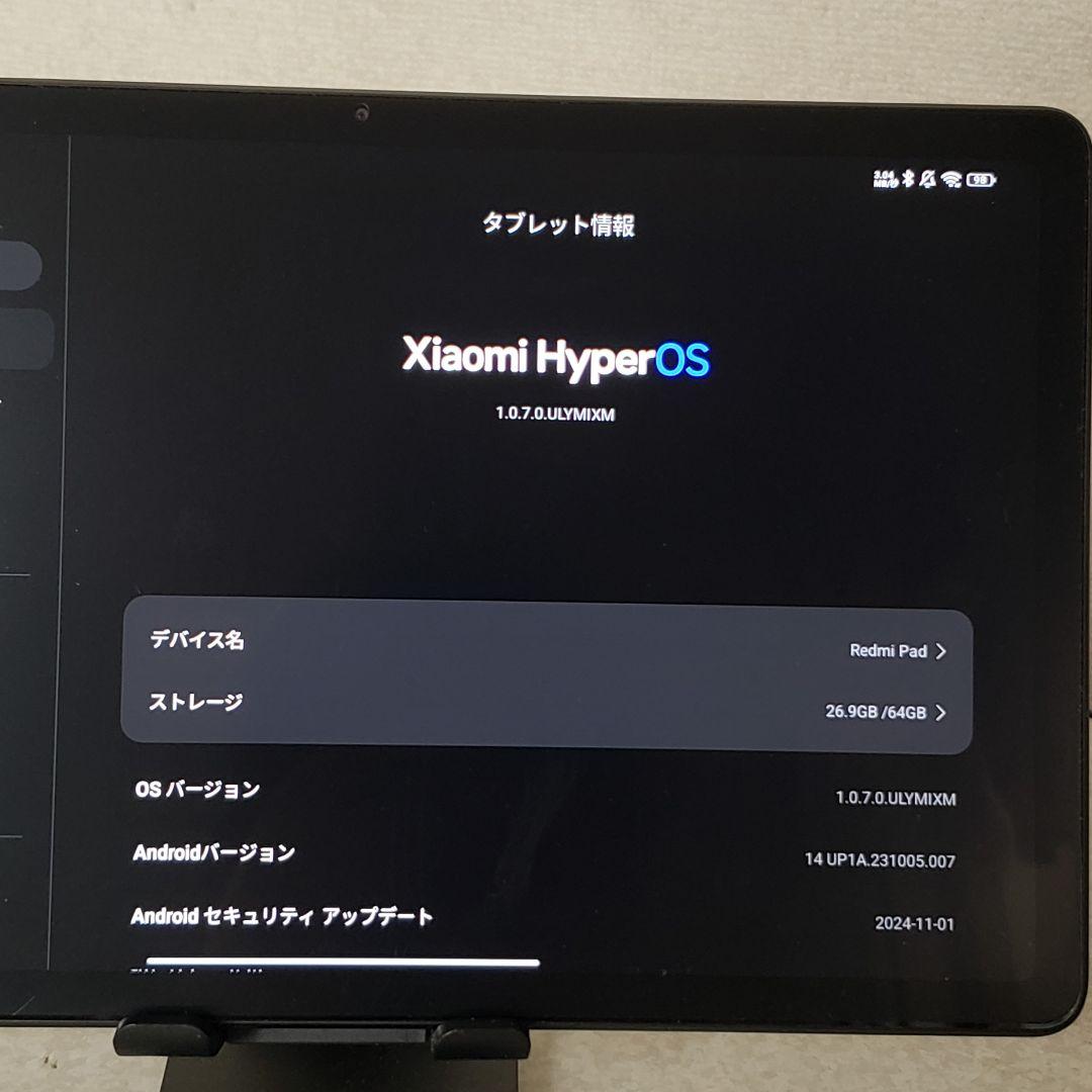 Androidタブレット本体 Xiaomi Redmi Pad 3GB 64GB