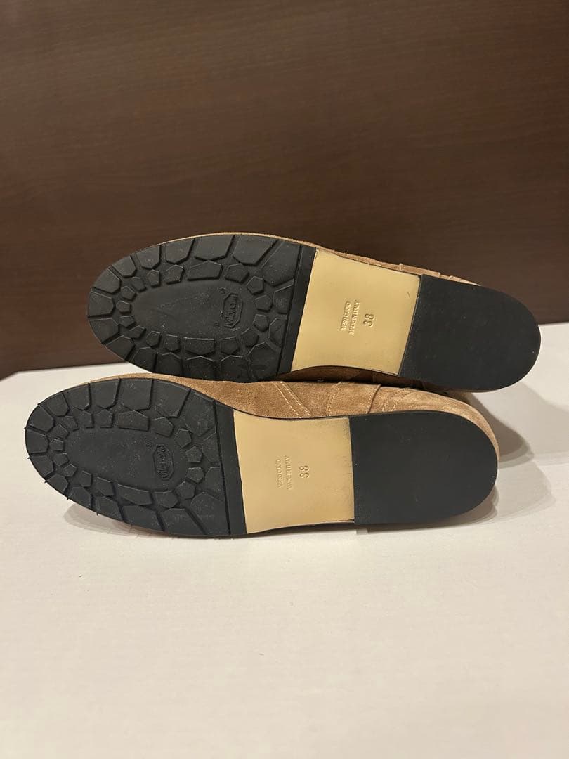 新品 ファビオルスコーニ 38 FABIO RUSCONI キャメルロングブーツ