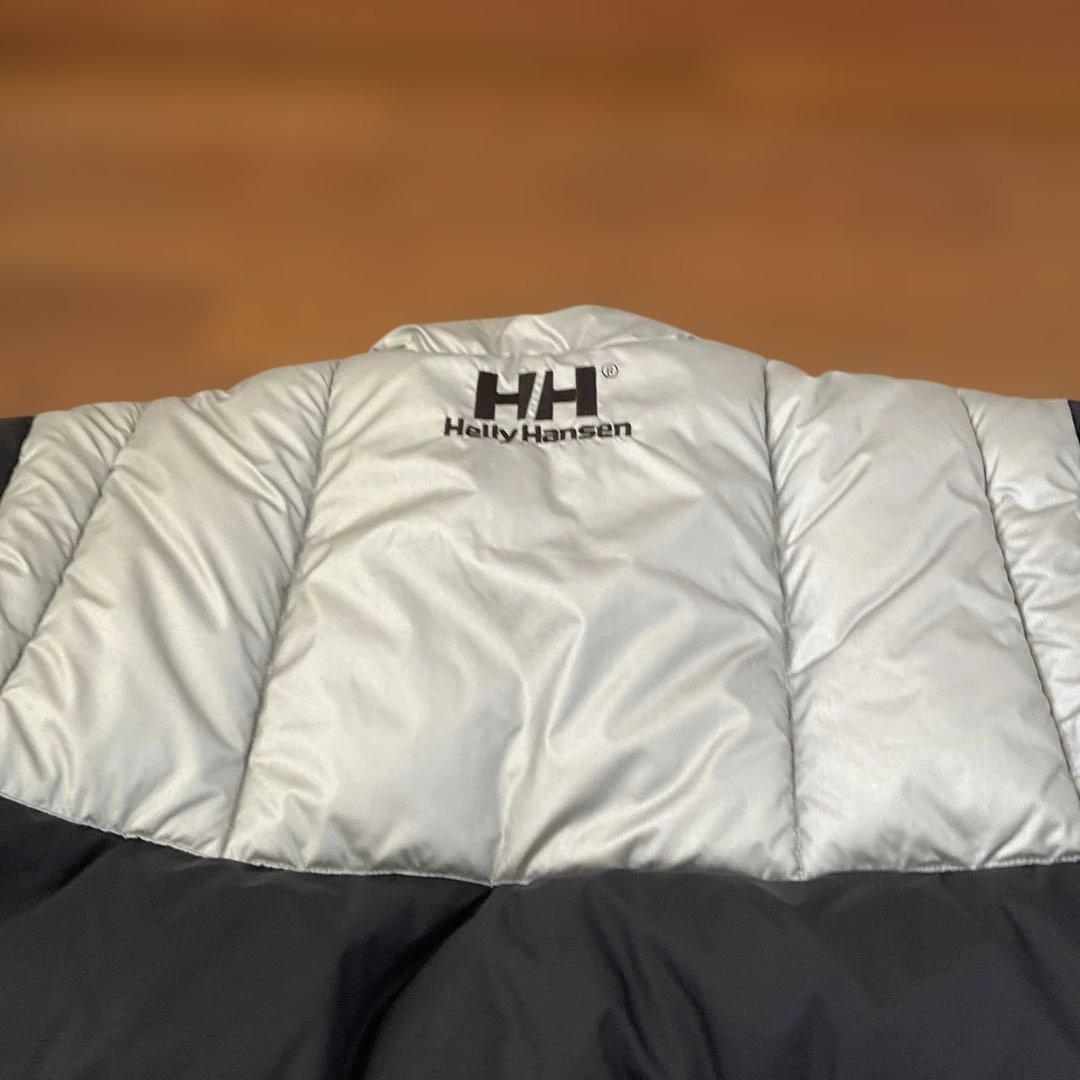 ヘリーハンセン　ダウンジャケット　ブラックシルバーtohji着用　ノースフェイス