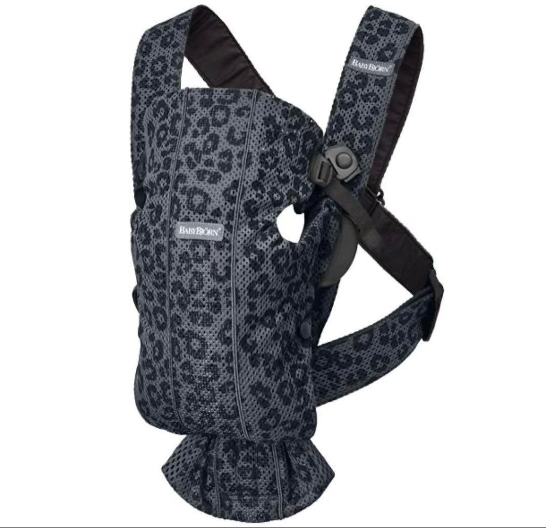 BabyBjorn 抱っこ紐 ブラック・ヒョウ柄