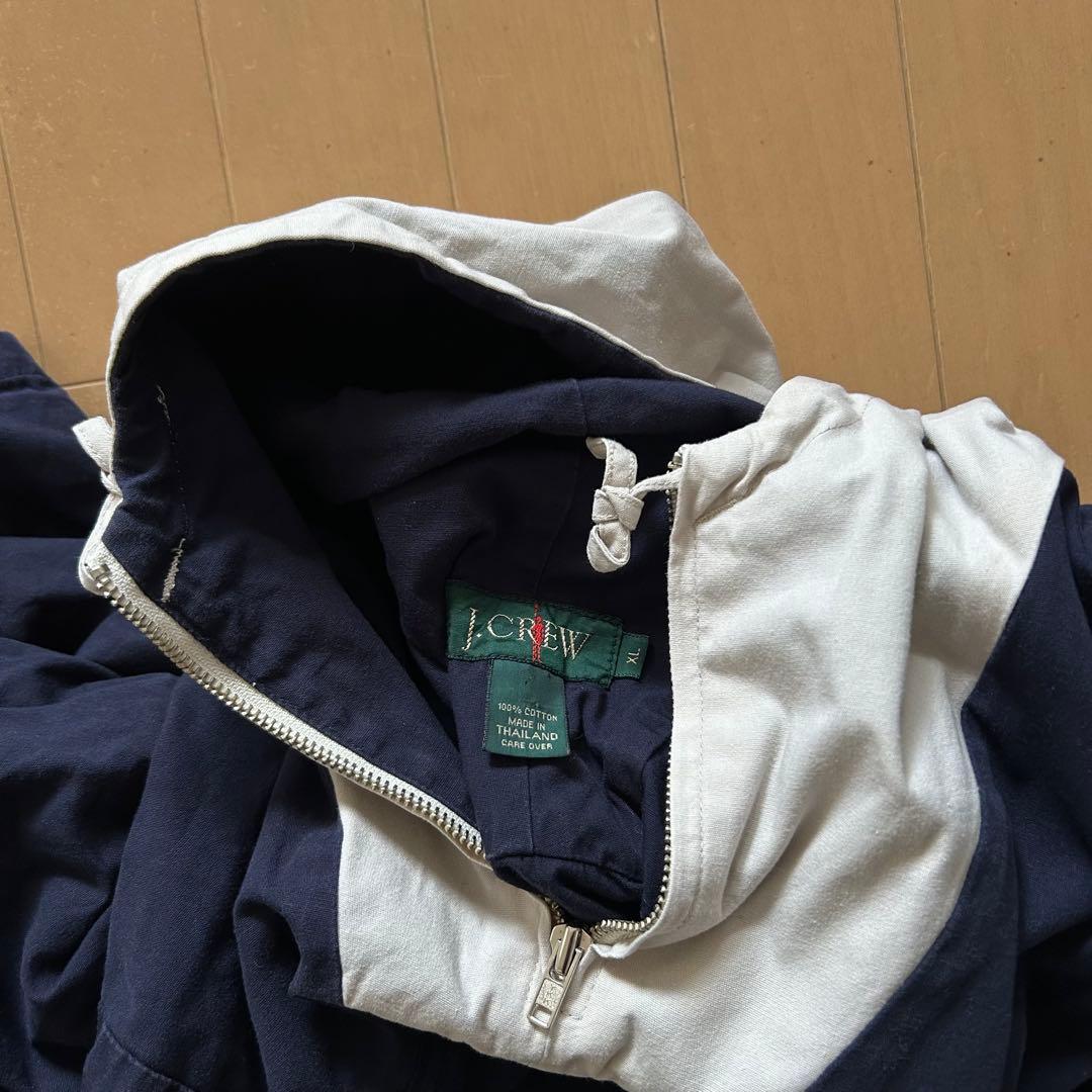 ら*ね様 J.Crew XL フード付きマウンテンパーカー　コットンアノラック