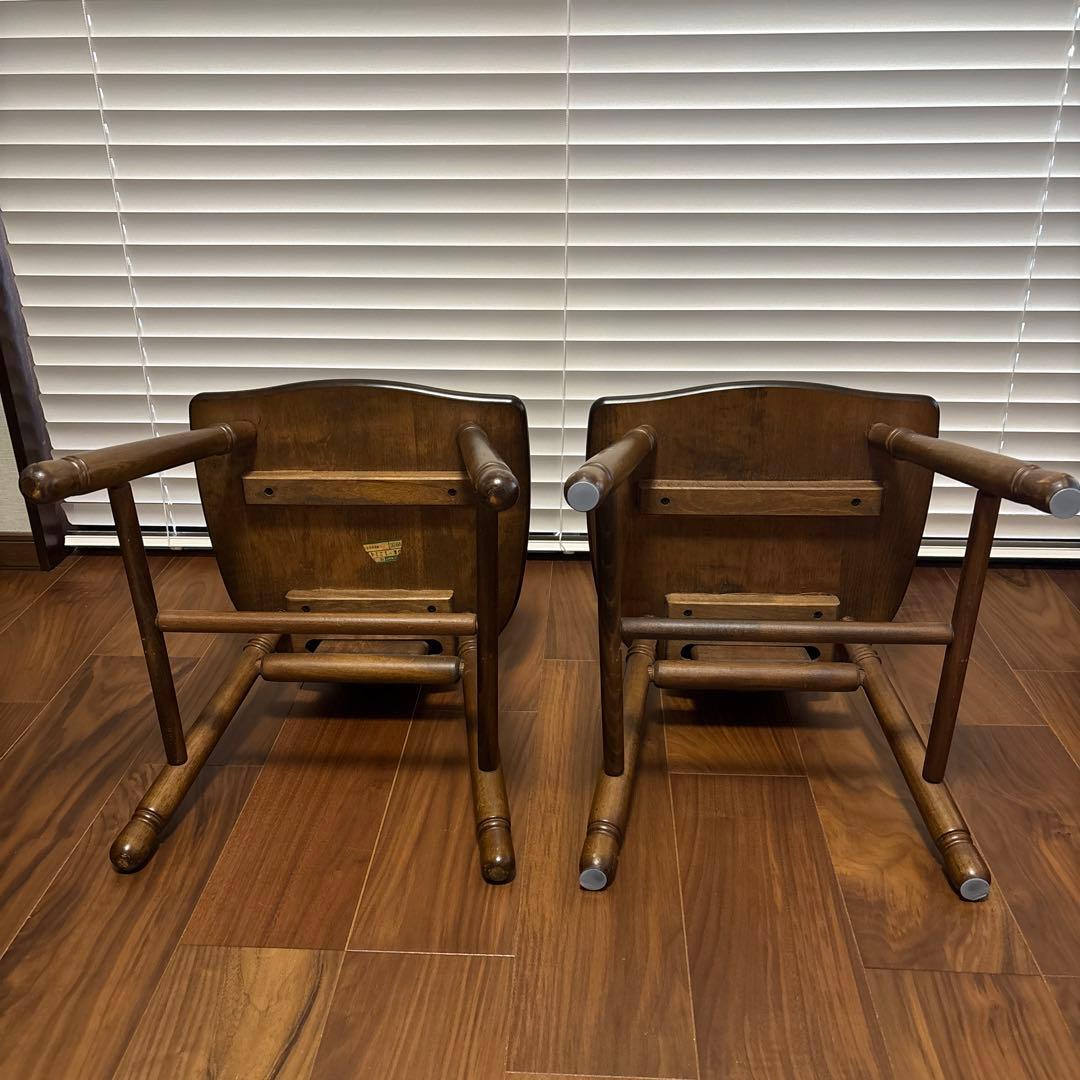 四国工芸　森のサーカス　アンティーク チェア 2脚セット 椅子 イス