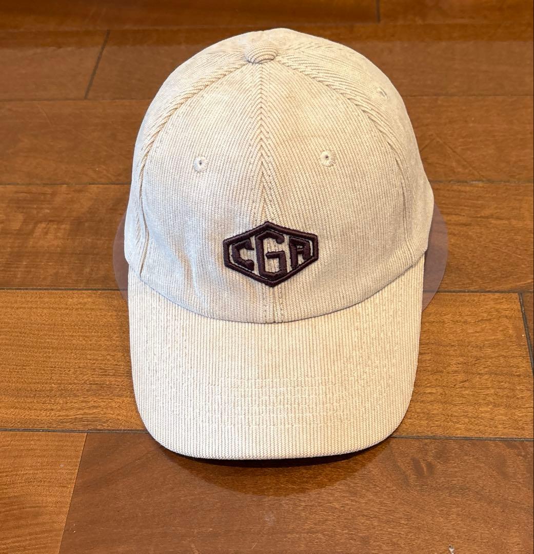 美品❣️GOOD GRIEF CORDUROY MONOGRAM CAP ベージュ
