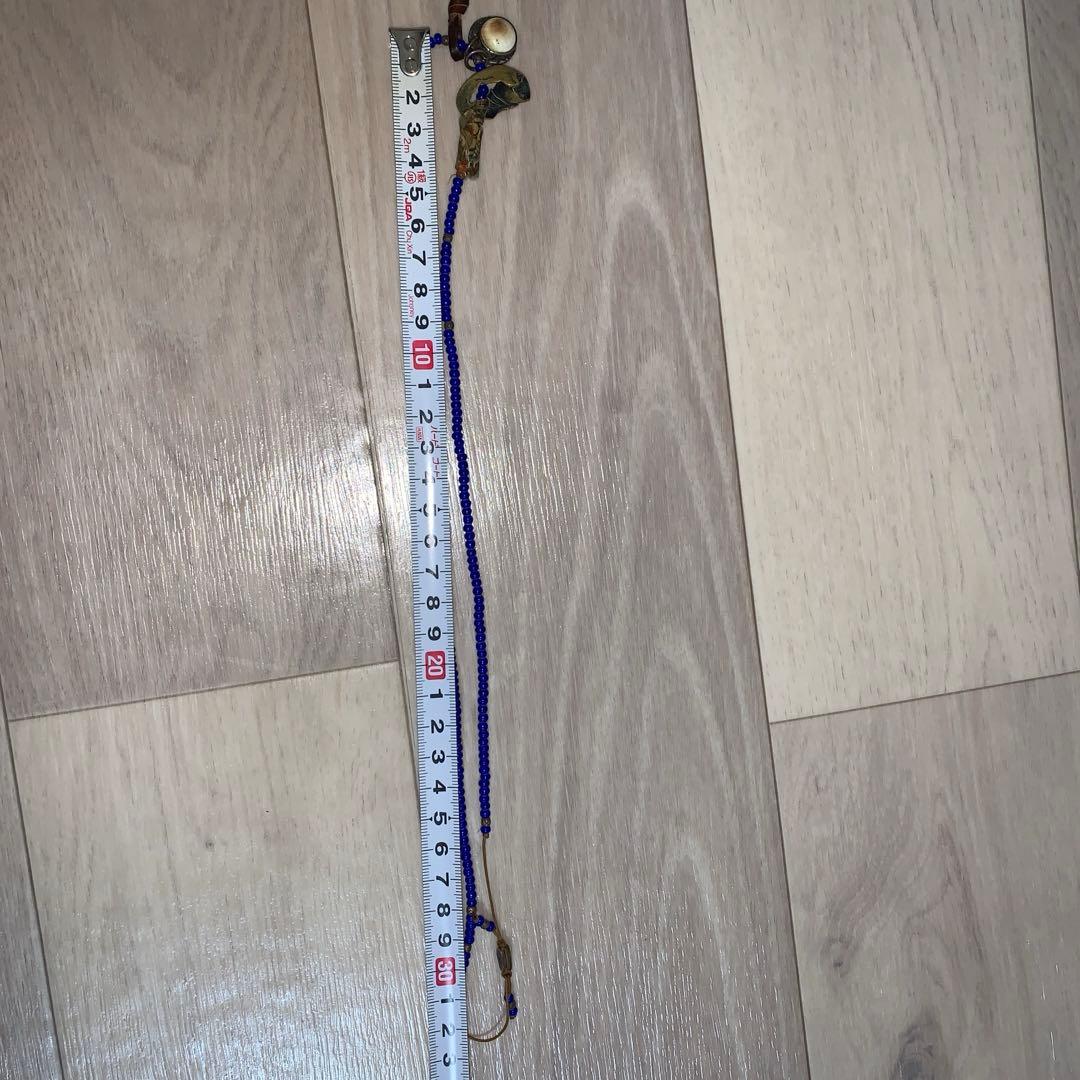 m cohen ビーズネックレス 925 blue ジョニーデップ