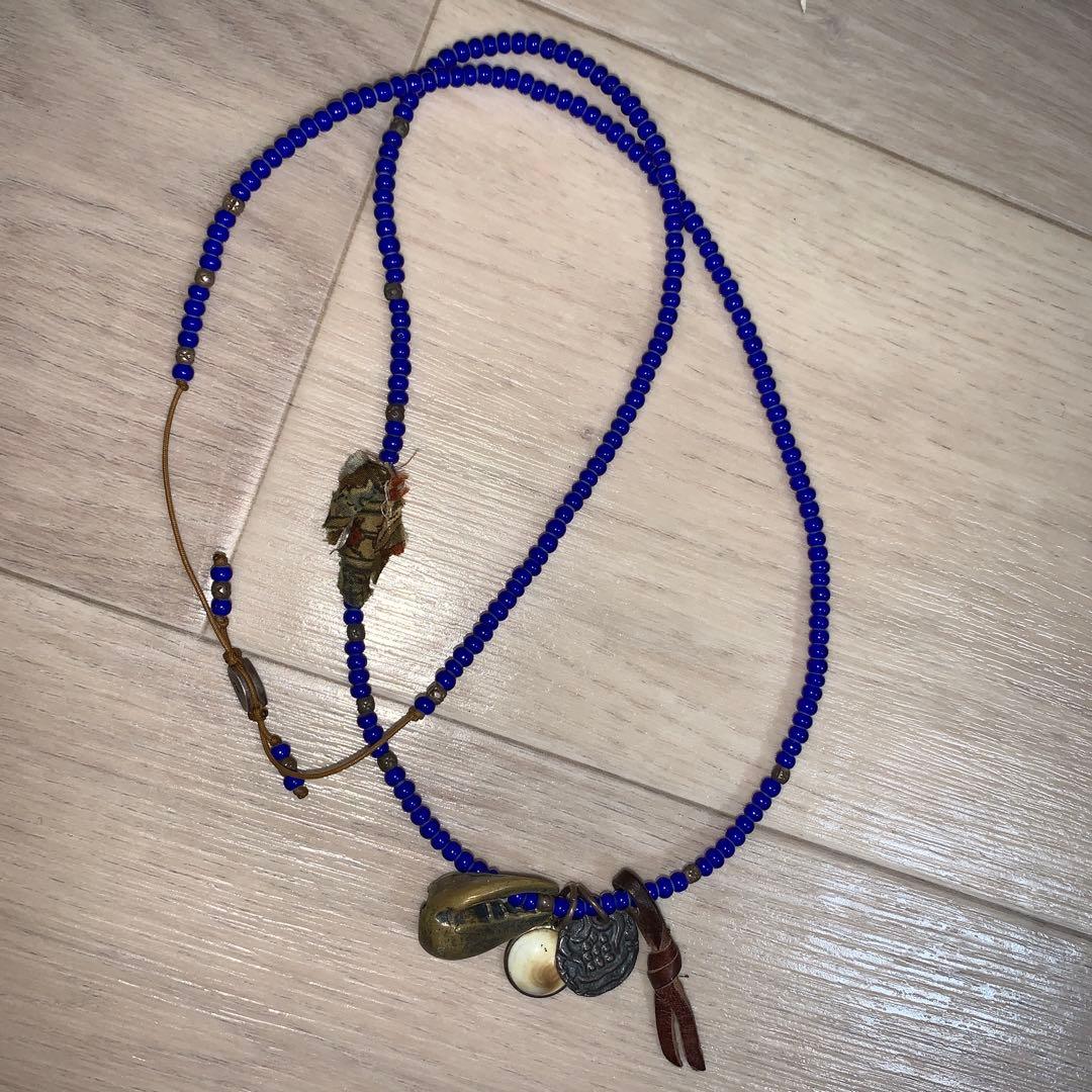 m cohen ビーズネックレス 925 blue ジョニーデップ