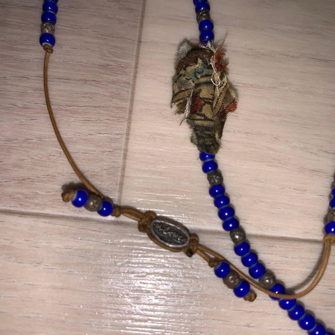 m cohen ビーズネックレス 925 blue ジョニーデップ