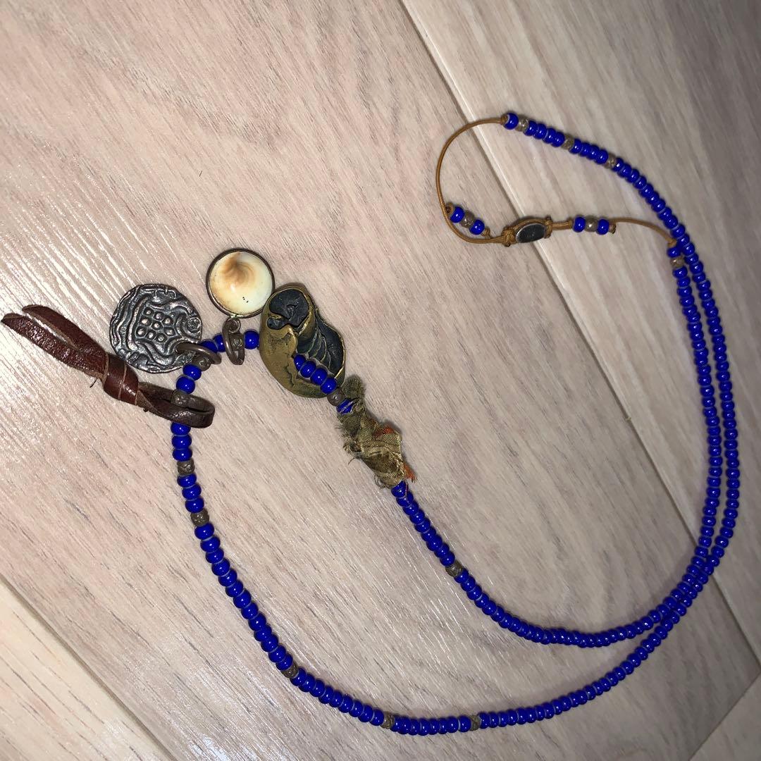 m cohen ビーズネックレス 925 blue ジョニーデップ