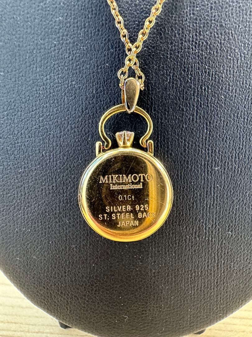 『◆WH-3909◆』MIKIMOTOミキモト☆ペンダントウォッチリューズダイヤ