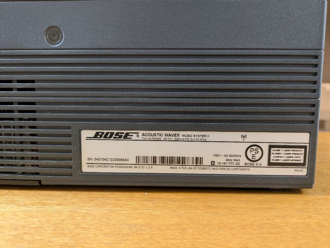 Bose Acoustic Wave Music System　Ⅱ（ジャンク品）
