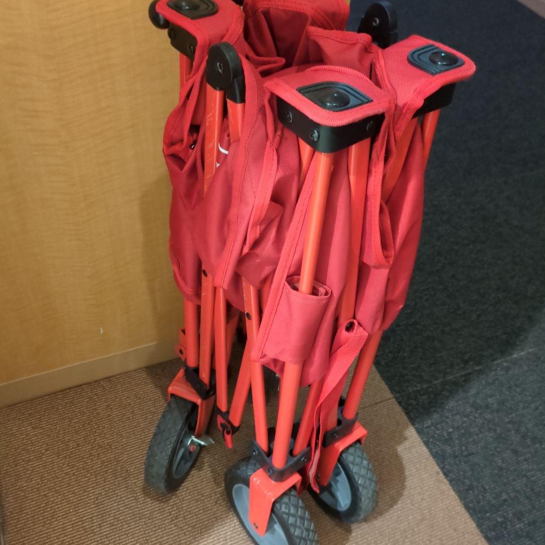 美品　早いもの勝ち　Coleman キャリーカート レッド