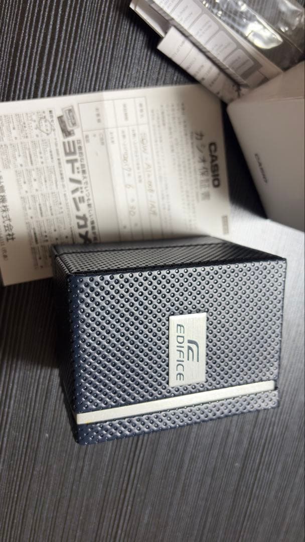 EDIFICE クロノグラフ ラバーベルト 5325 EQW-A1200