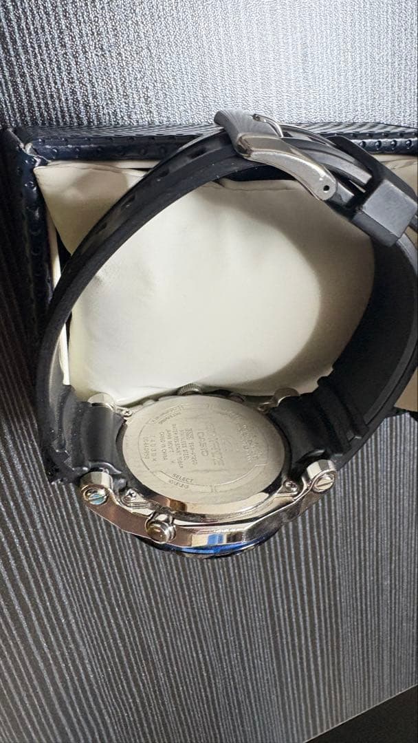 EDIFICE クロノグラフ ラバーベルト 5325 EQW-A1200