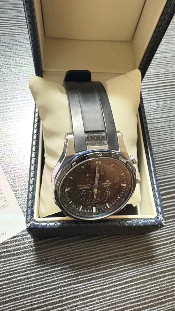 EDIFICE クロノグラフ ラバーベルト 5325 EQW-A1200