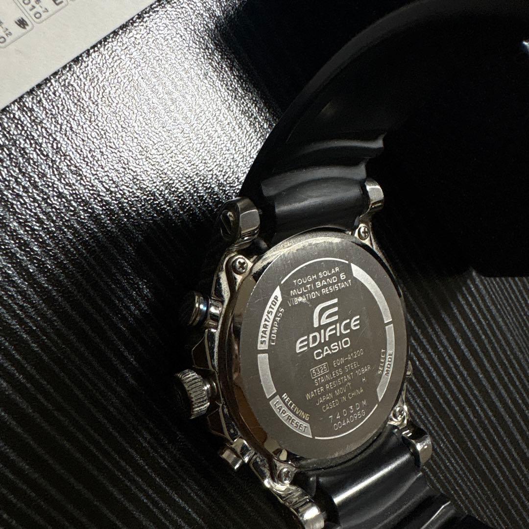 EDIFICE クロノグラフ ラバーベルト 5325 EQW-A1200