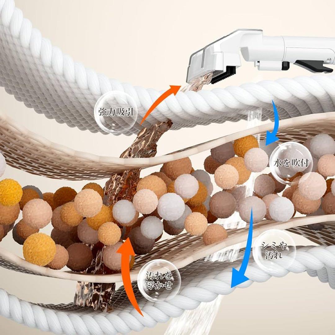 リンサークリーナー カーペットクリーナー 18000Pa超強吸引 40℃温水対応