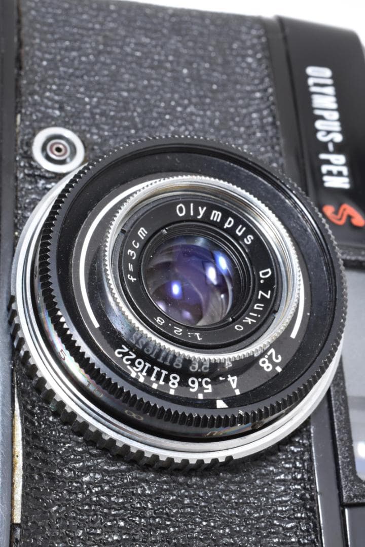 希少 オリンパス OLYMPUS-PEN S ブラック コンパクト 動作品