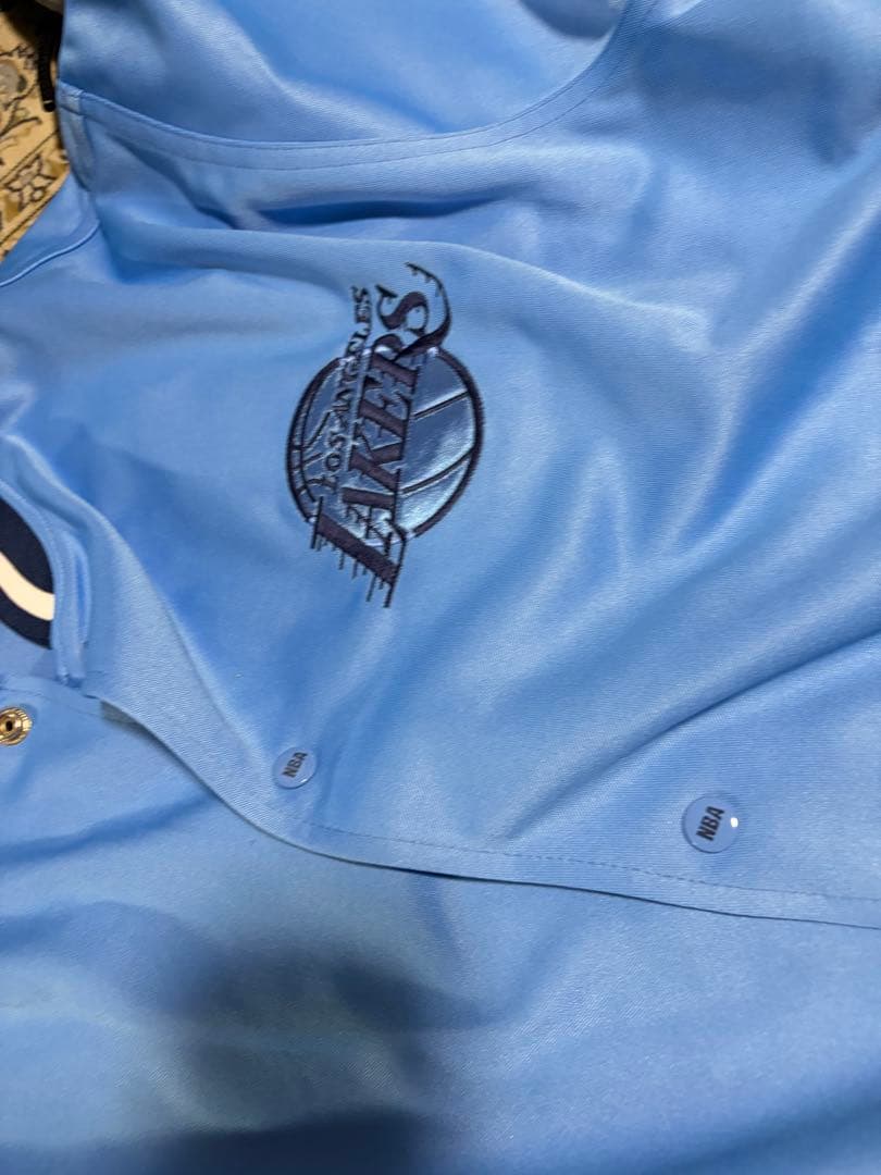 バウワウ着用　NBAレイカーズセットアップ水色　FUBU rocawear