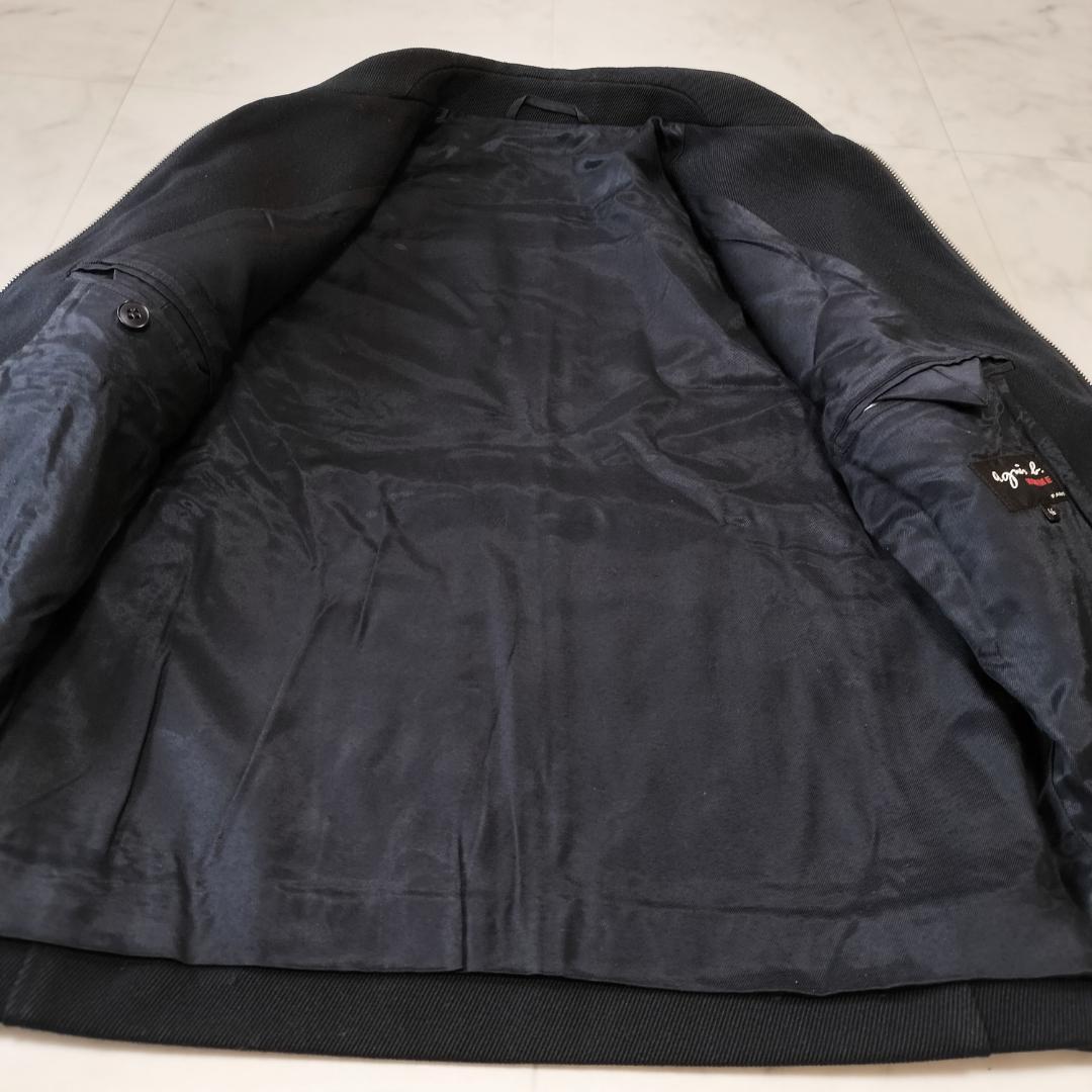 アニエスベー オム ショートドリズラージャケット 46 S~M ジップブルゾン