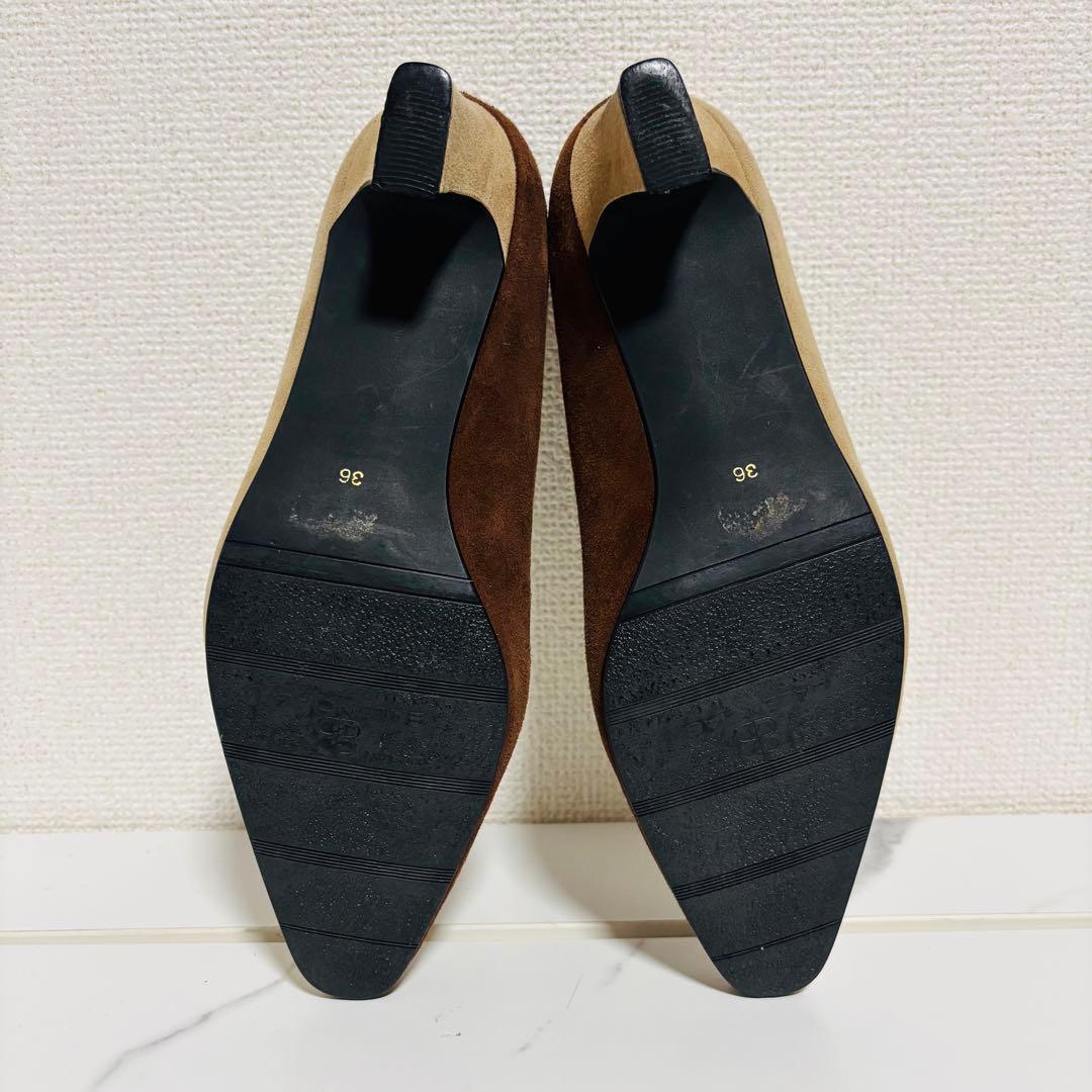 希少 ヴィンテージ バレンシアガ スエード ハイヒール パンプス BBロゴ