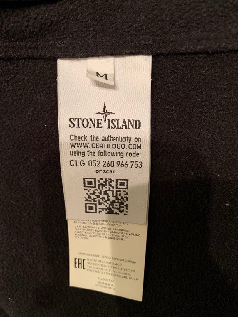 STONE  SOFT SHELL-R ジャケットMサイズ ブラック