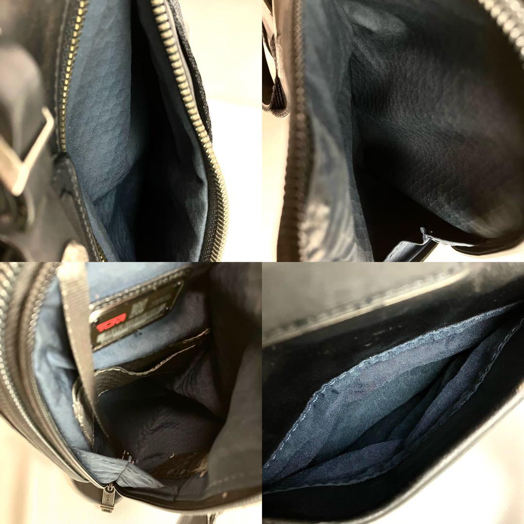 【美品】TUMI ブリーフケース オールレザー　2way A4 ブラック