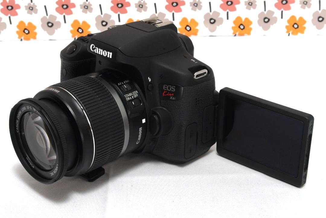 【返品保証】❤Canon Kiss X8i❤ダブルレンズ❤Wi-Fi画像転送❤