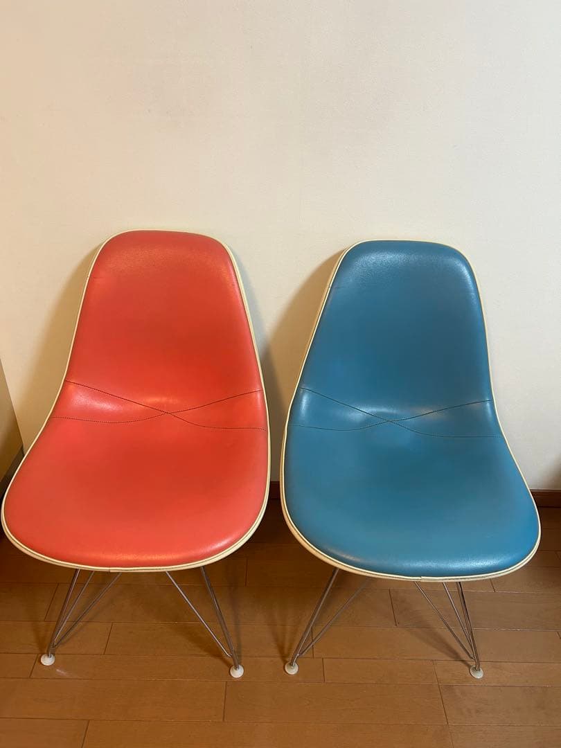 paya4　イームズチェア　サイドシェル　エッフェルベース　ブルー