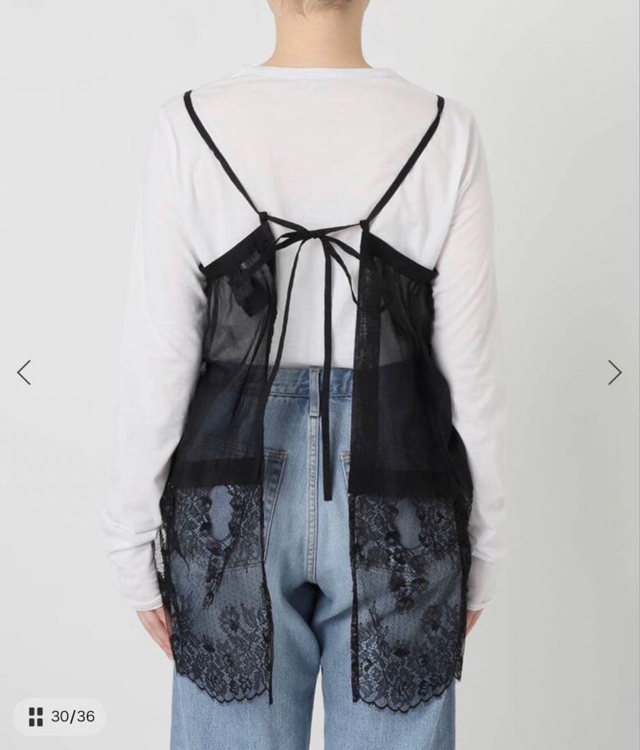 新品IENA Heriter/エリテ リバーレースキャミソール