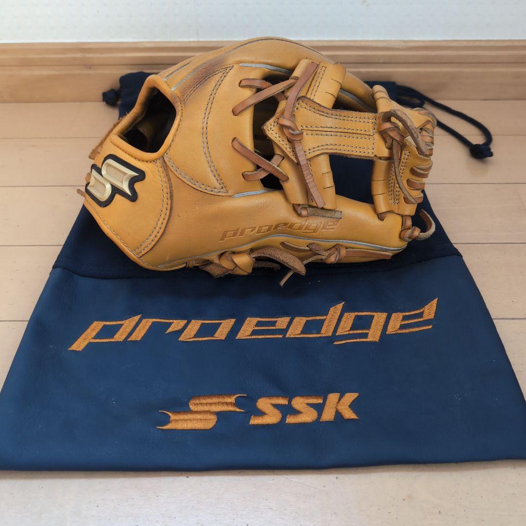 SSK proedge 軟式グローブ 内野手用 収納袋付き