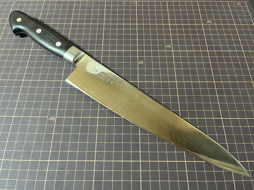 東京杉本 牛刀包丁 CM鋼 刃渡り24cm 包丁 手研済み