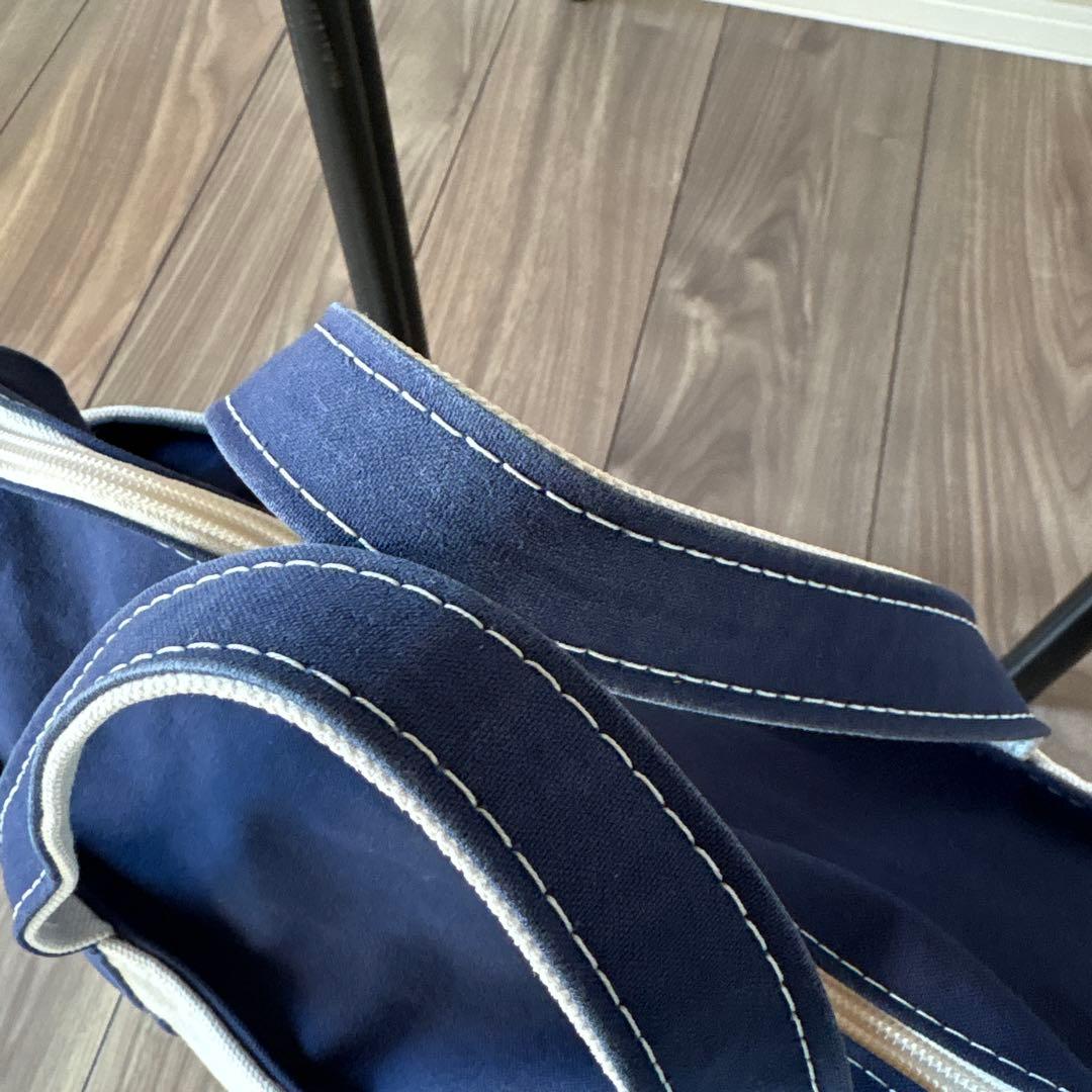 エルエルビーン　ボートアンドトート　ネイビー　ジップトップ　ミディアムサイズ