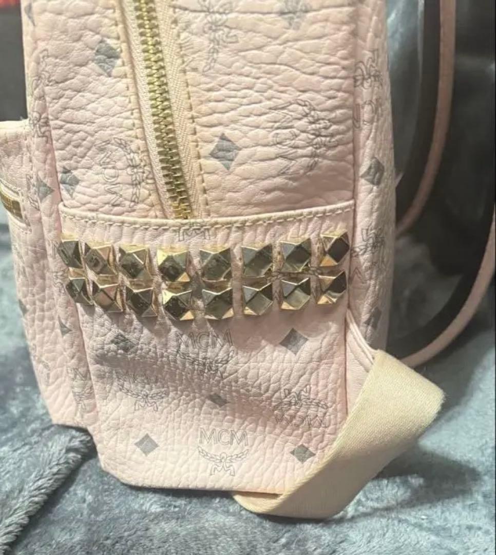 MCM 〈スターク〉 ヴィセトス バックパック パウダーピンク リュック