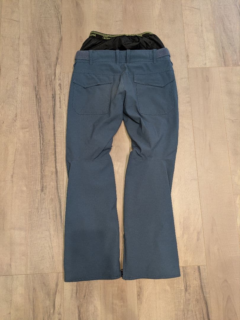 MISTRAL スノーボードウェア 上下セット Mサイズ 迷彩×ブルー　スノボ