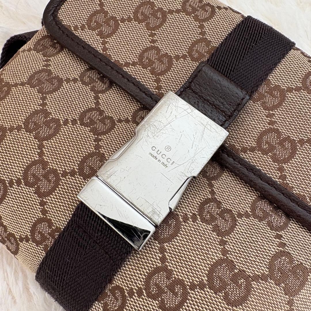 美品✨GUCCI グッチ ウエストバッグ ウエストポーチ GGキャンバス