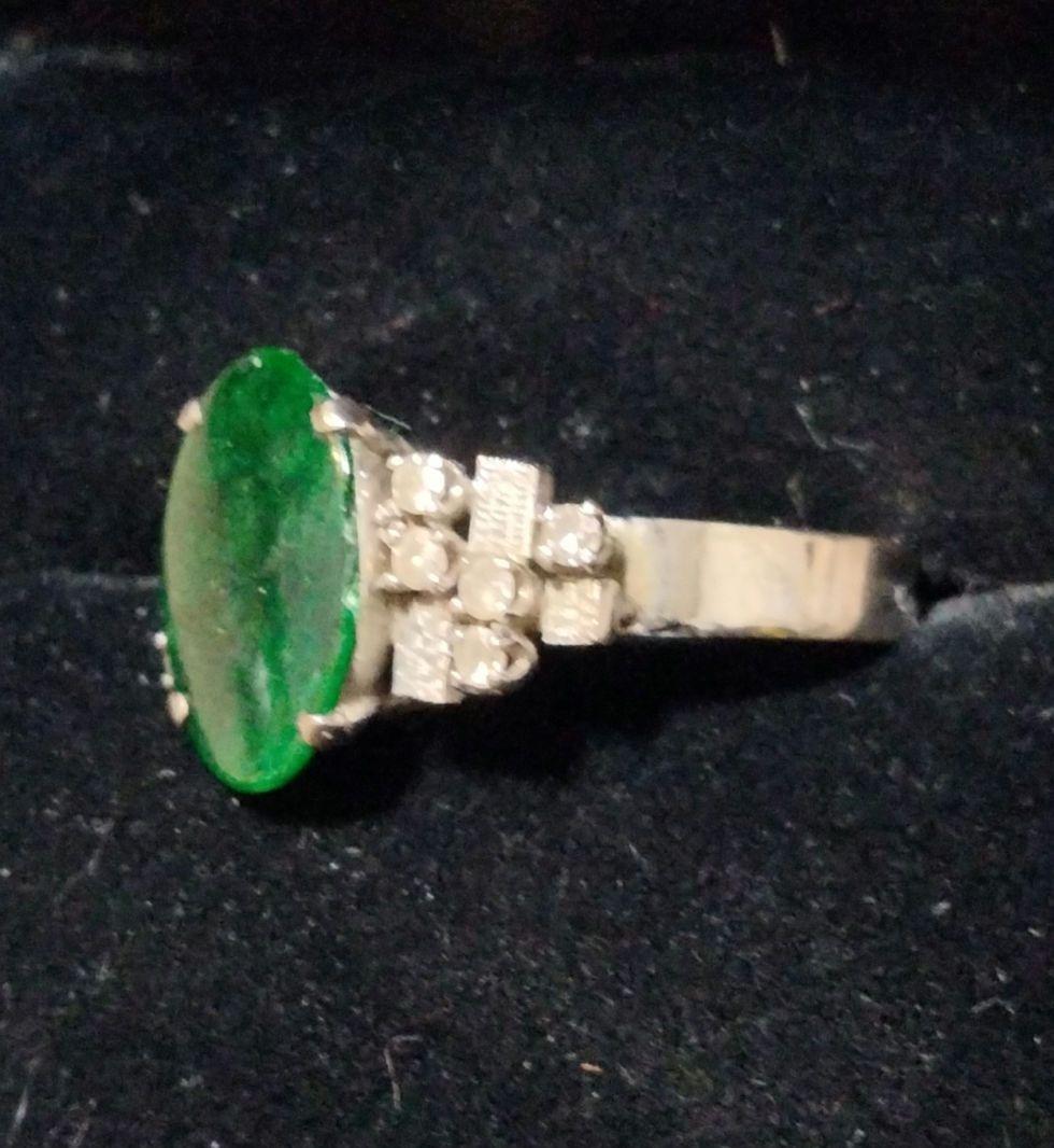 デザイン 翡翠 リング サイズ12