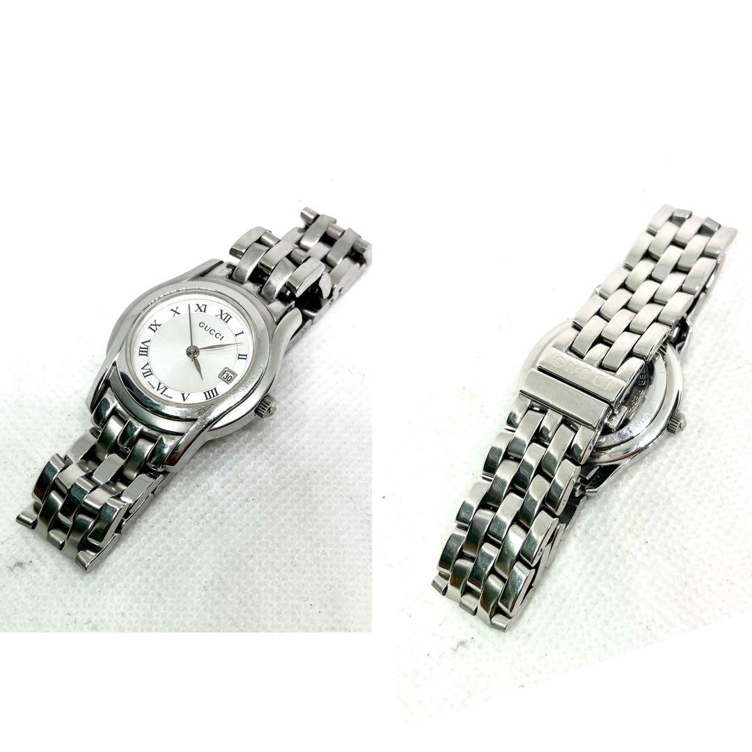 稼働　GUCCI 5500L レディース　外装超音波洗浄済　新品電池交換済