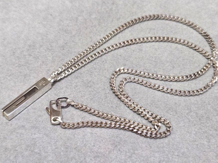 GUCCI グッチ Ag925 カットアウトG　ネックレス　箱付き　42435