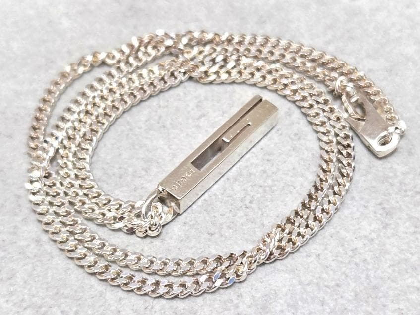 GUCCI グッチ Ag925 カットアウトG　ネックレス　箱付き　42435