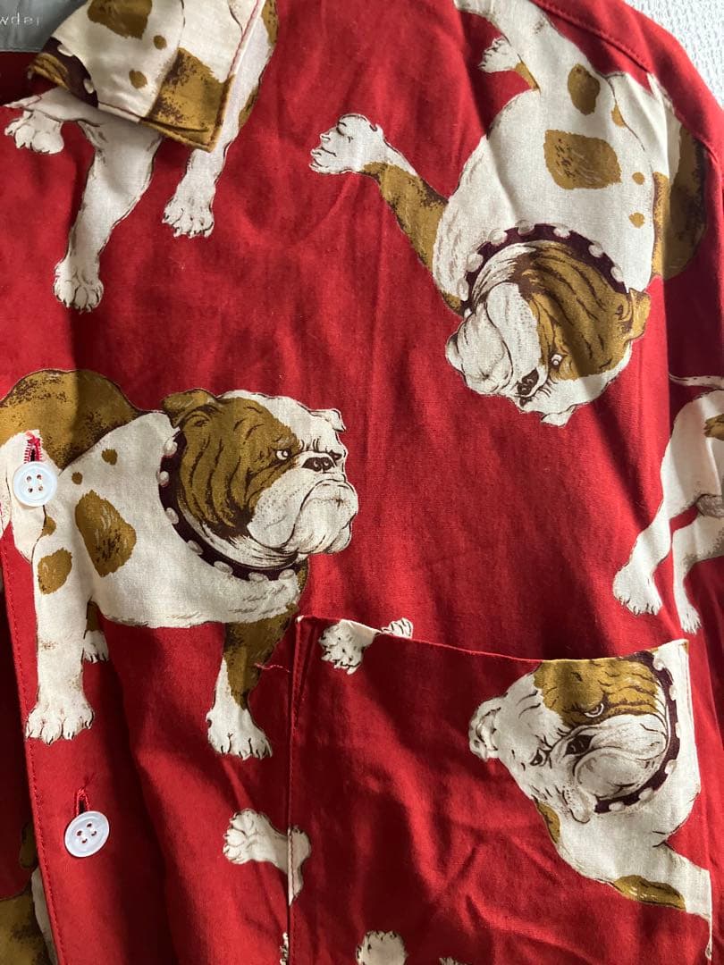 Powder シャツ　ブルドッグ　下迫秀樹