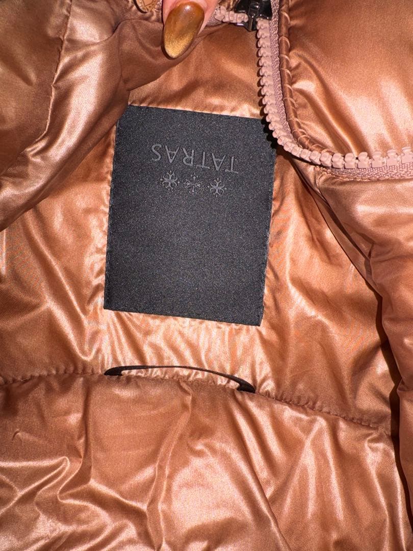 TATRAS ブラウン ダウンジャケット フード付き