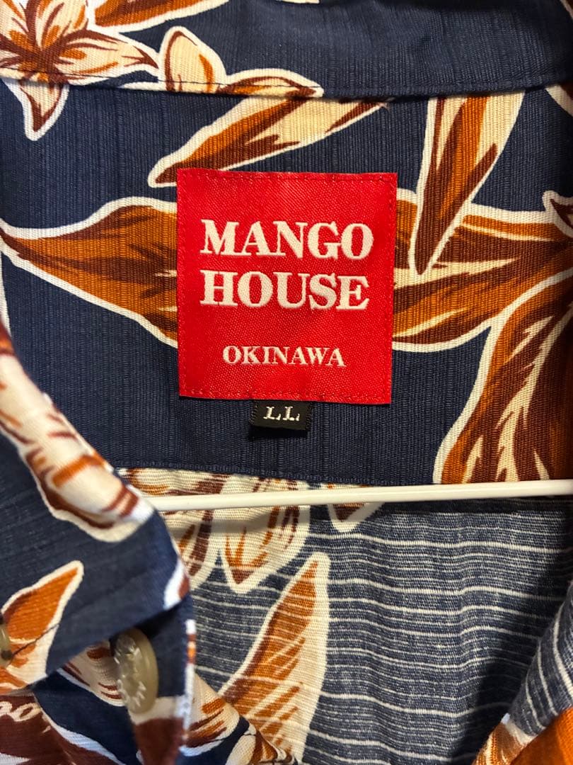 かりゆしウェア　長袖　 L Lサイズ