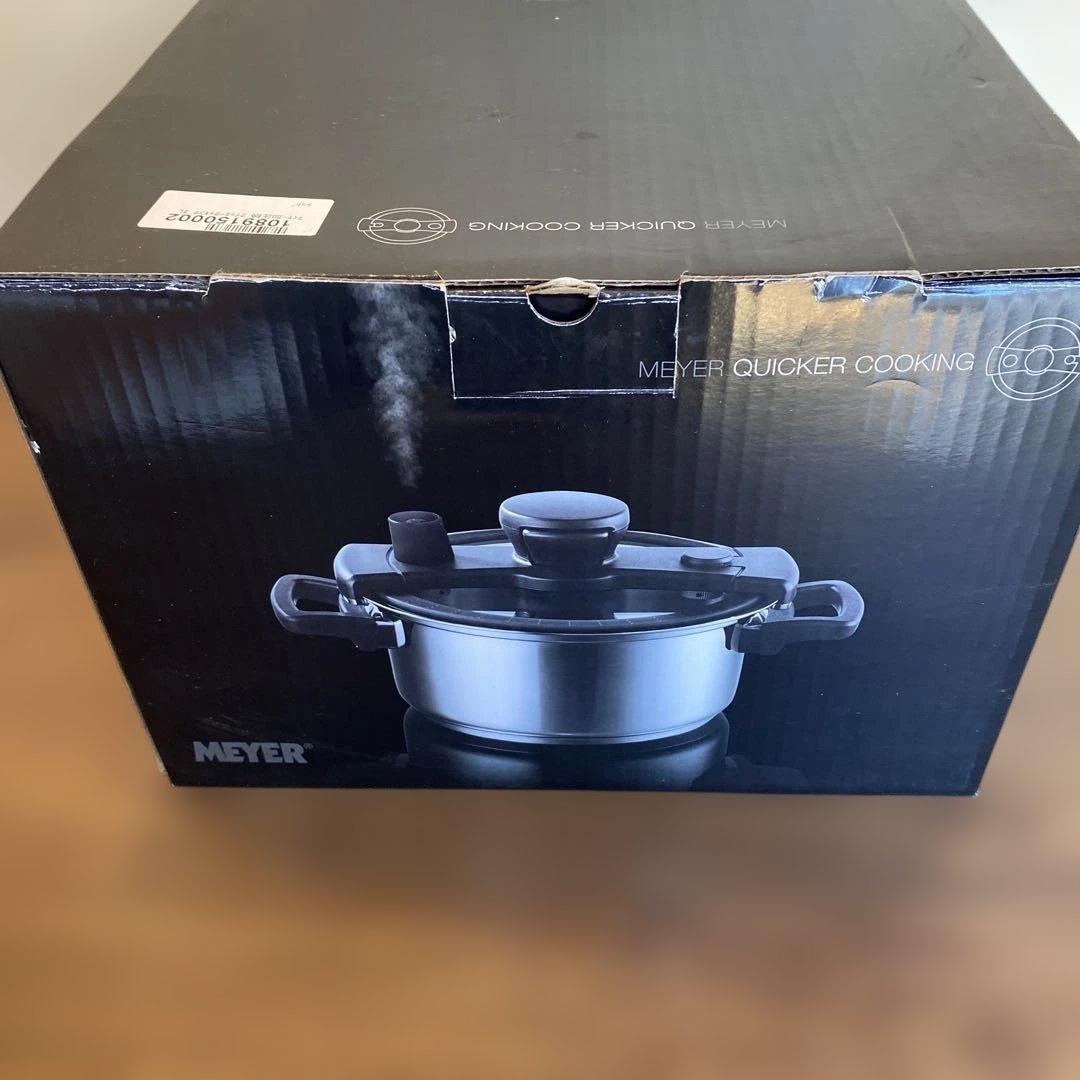 マイヤー　クイッカークッキング　圧力鍋　ブラック　20cm　3L