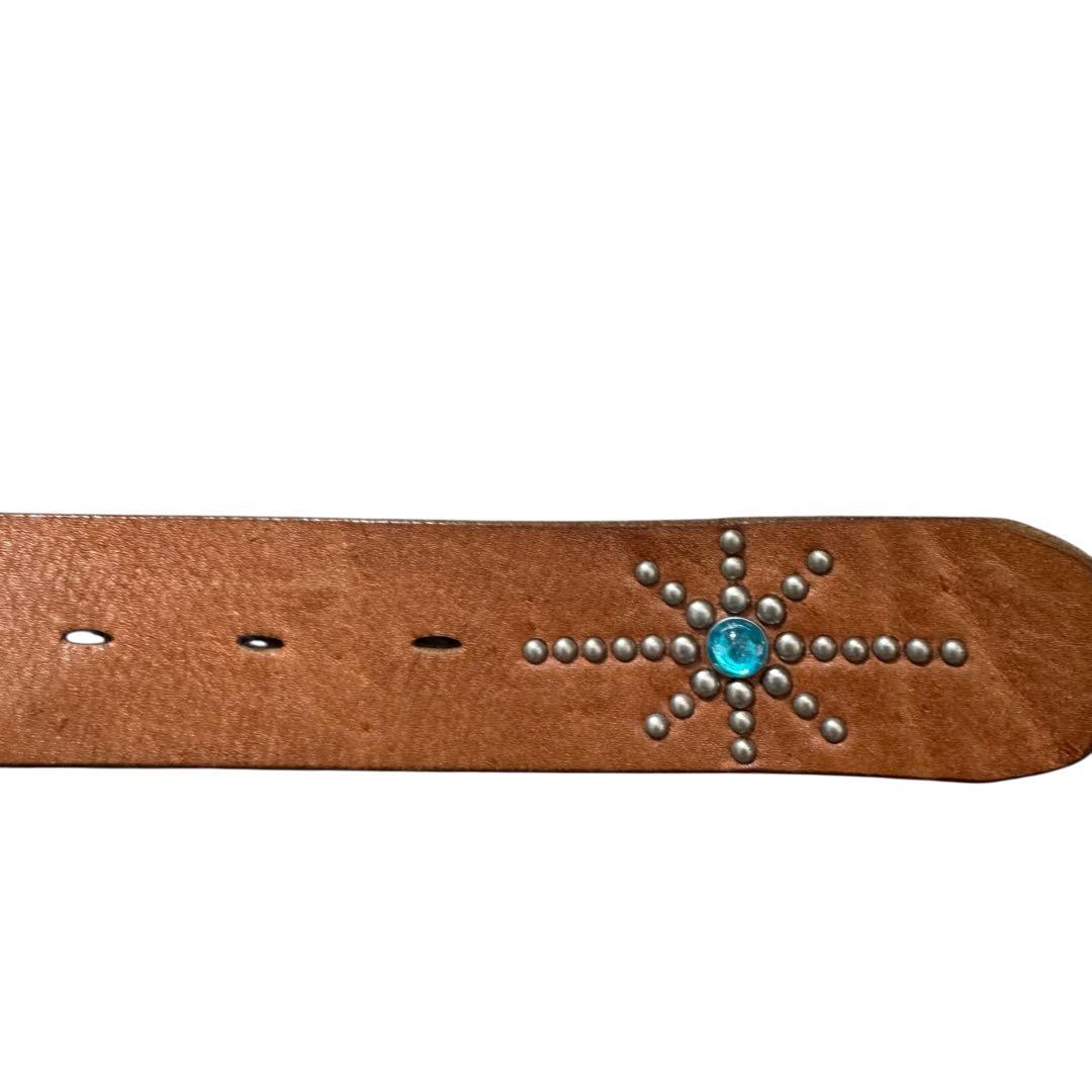 00s HTC PEANUTS leather studs belt ピーナッツ